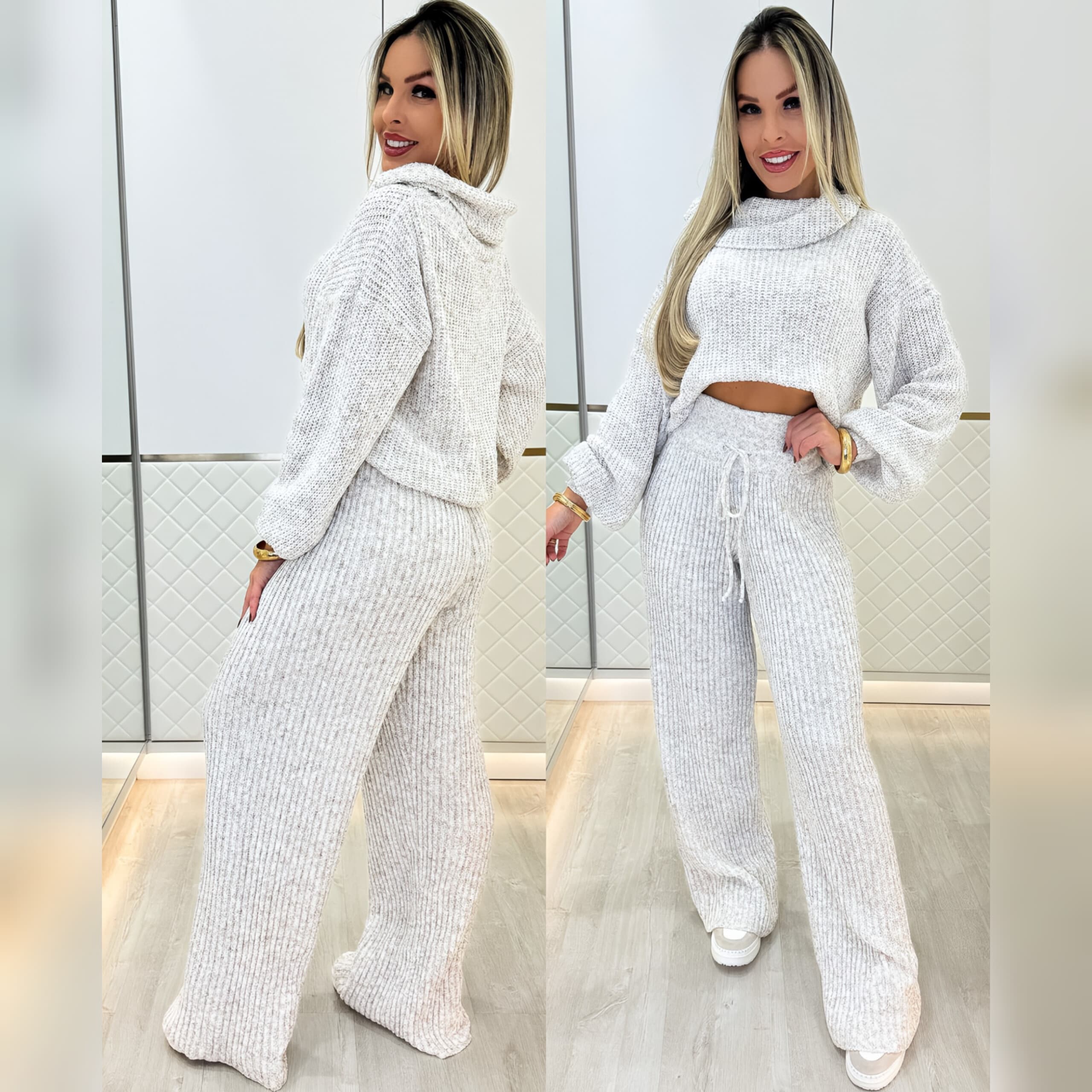 Conjunto Tricô mousse